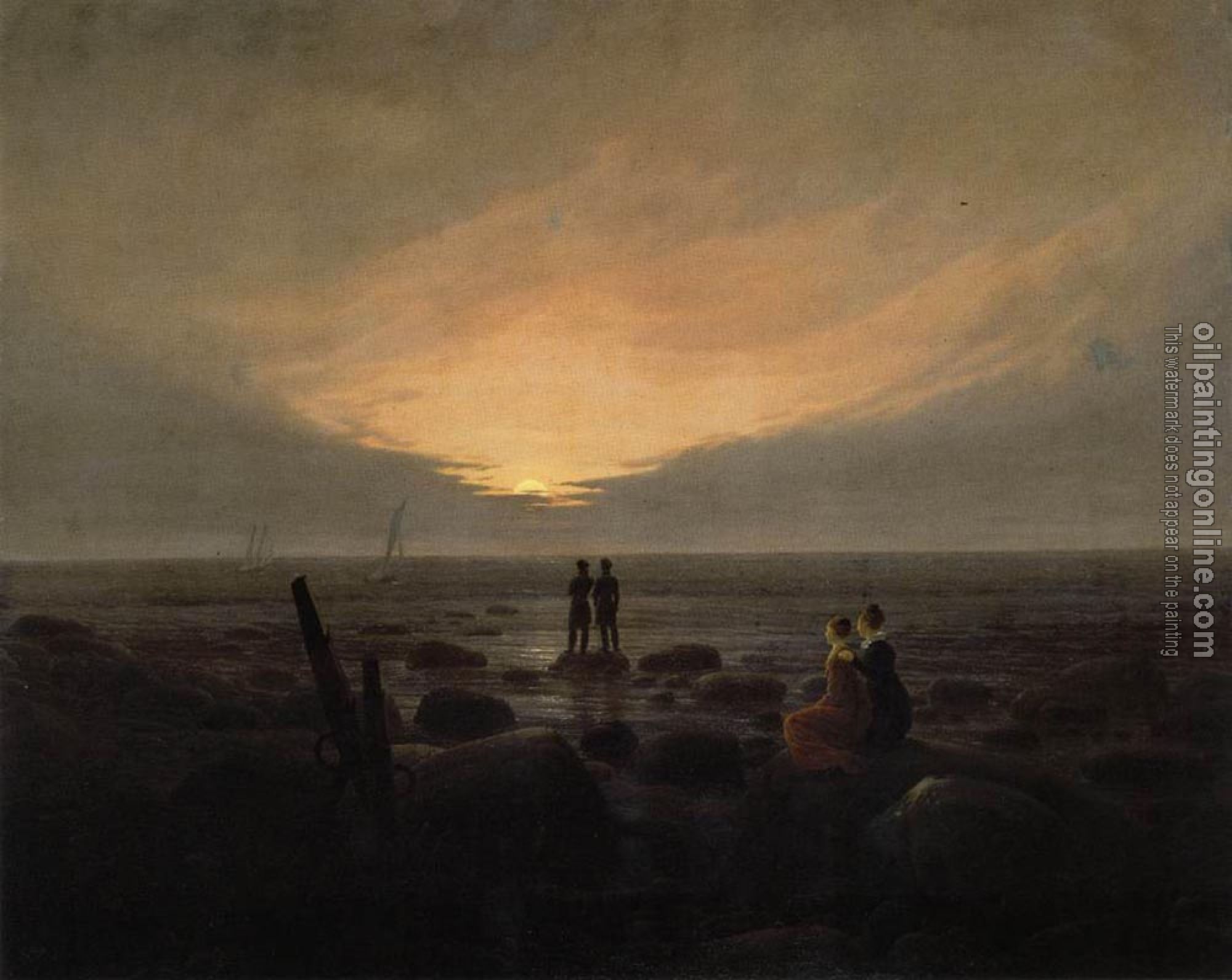 Friedrich, Caspar David - Moonrise By The Sea